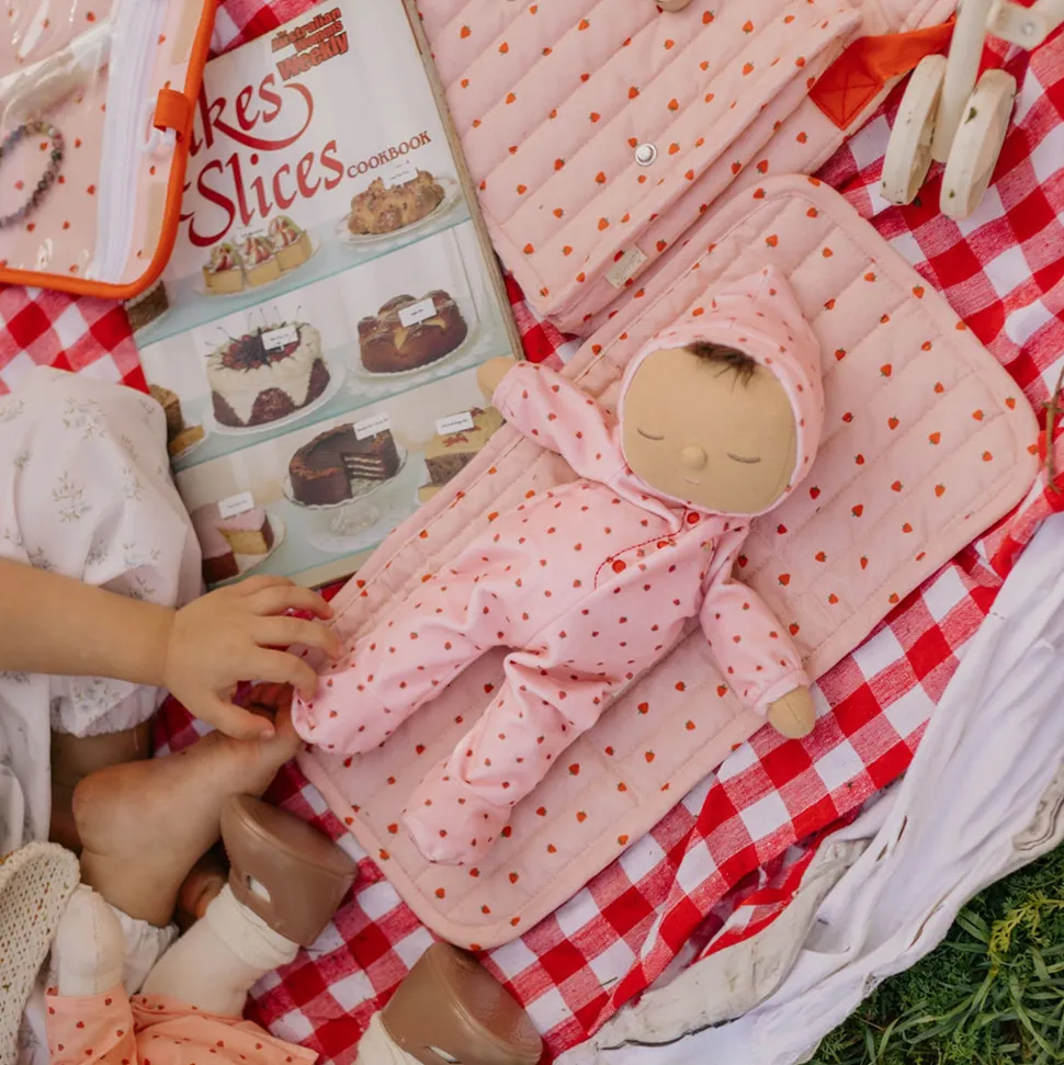 Sale Olli Ella Carrie Convertible Changing Set - Strawberry