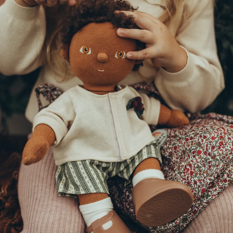 Shop Olli Ella Dinkum Dolls Cardigan & Romper Set - Holiday