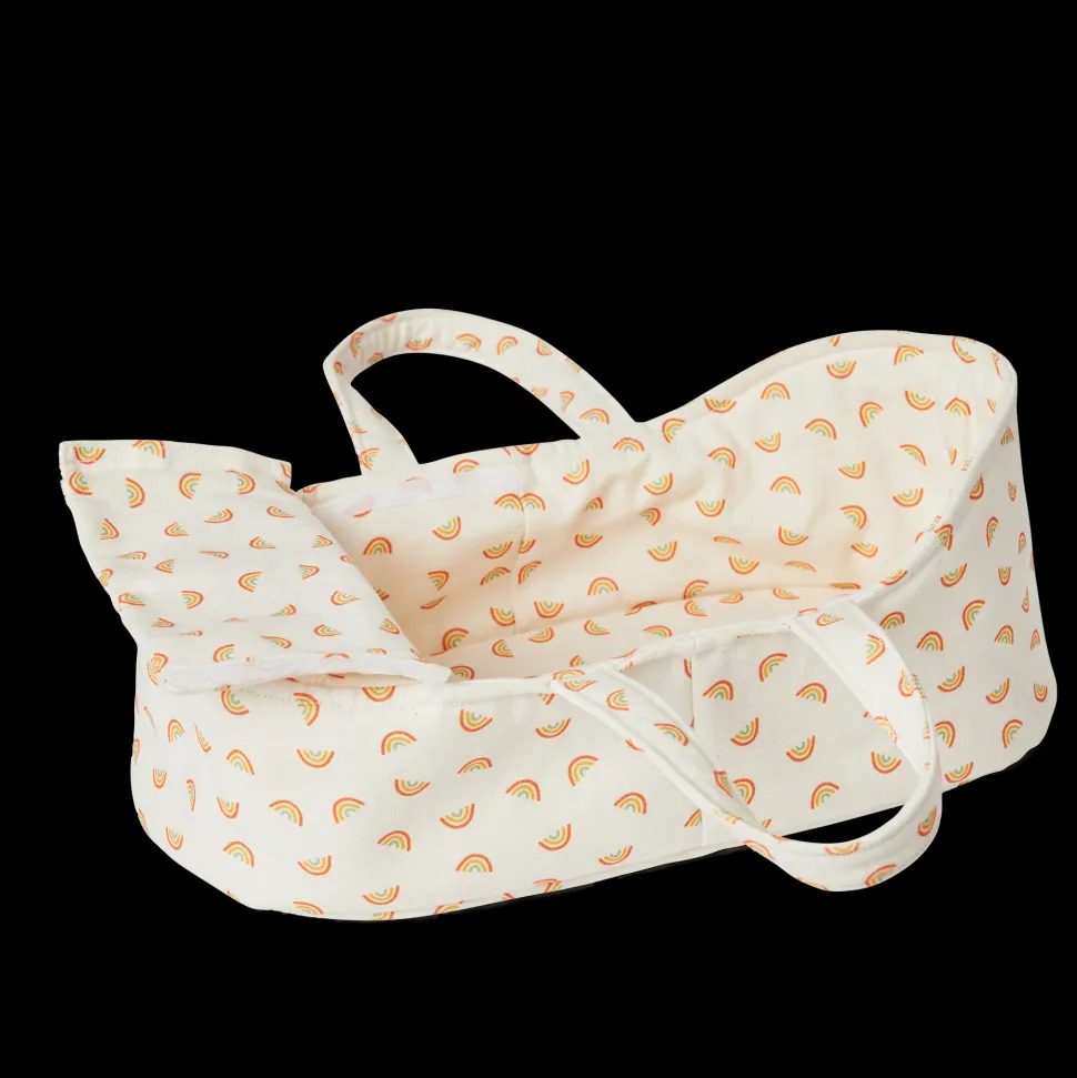 Best Olli Ella Dinkum Dolls Carry Cot - Rainbow Print