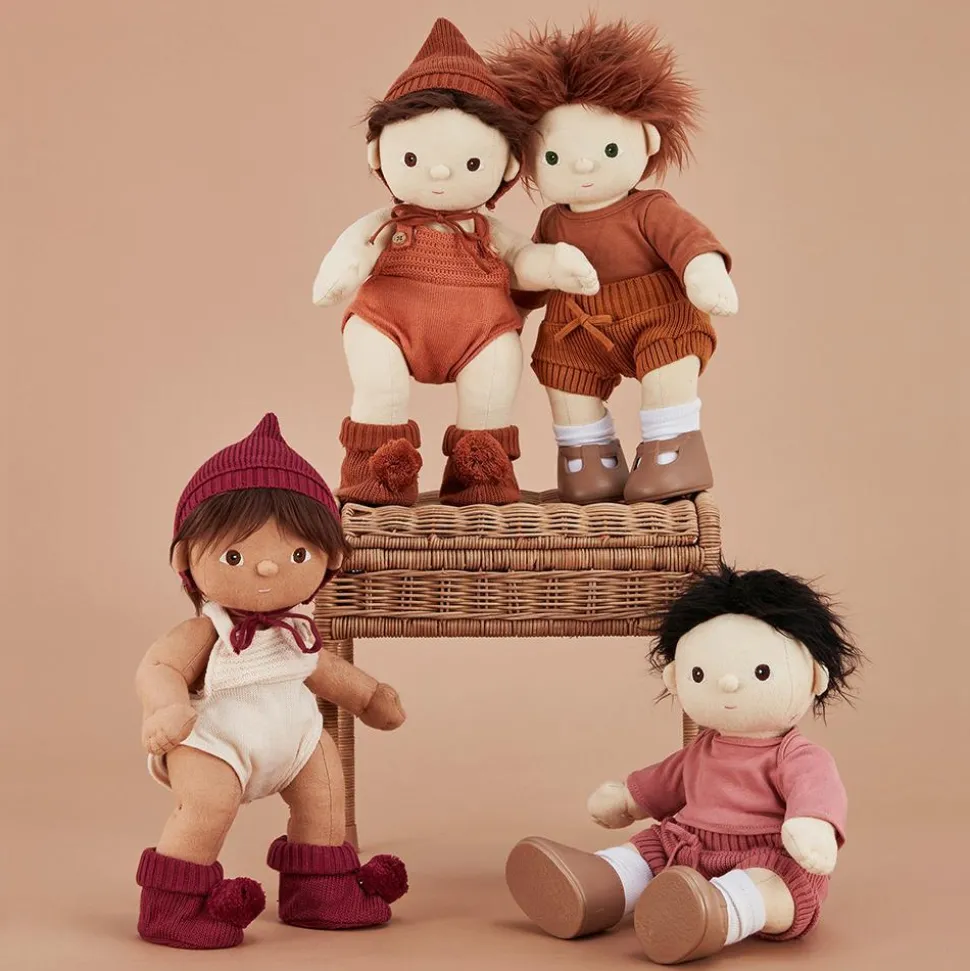 Cheap Olli Ella Dinkum Dolls Knit Set - Plum