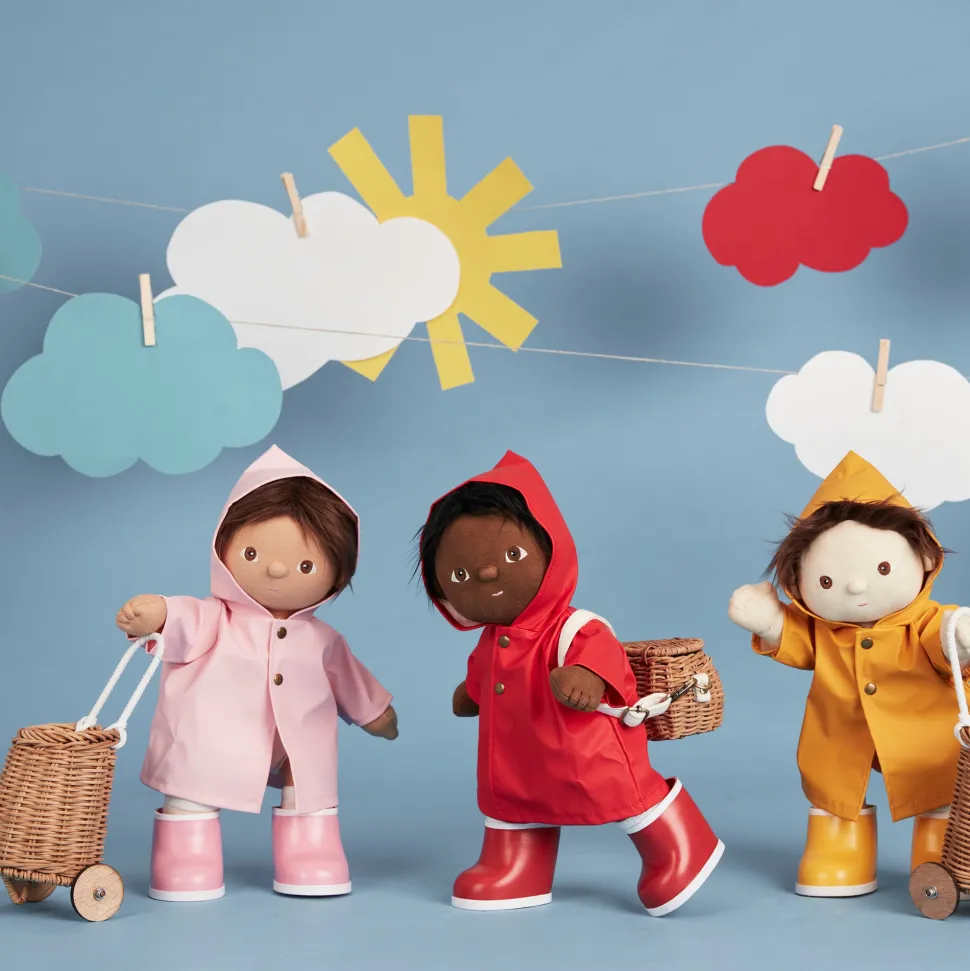 Fashion Olli Ella Dinkum Dolls Rainy Play Set - Red