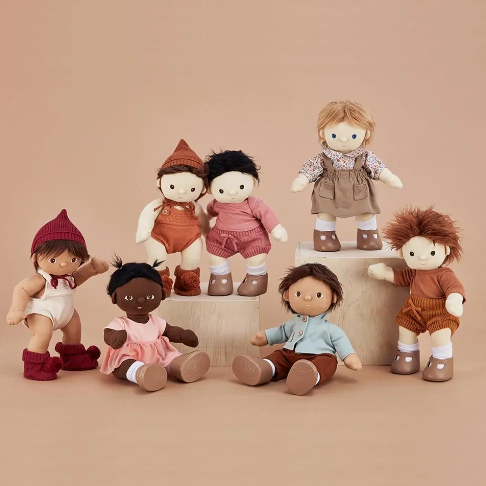 Flash Sale Olli Ella Dinkum Dolls Snuggly Set - Berry