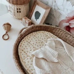 New Olli Ella Luxe Organic Cotton Liner - Leafed Mushroom