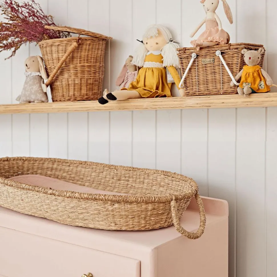 Sale Olli Ella Luxe Organic Cotton Liner - Rose