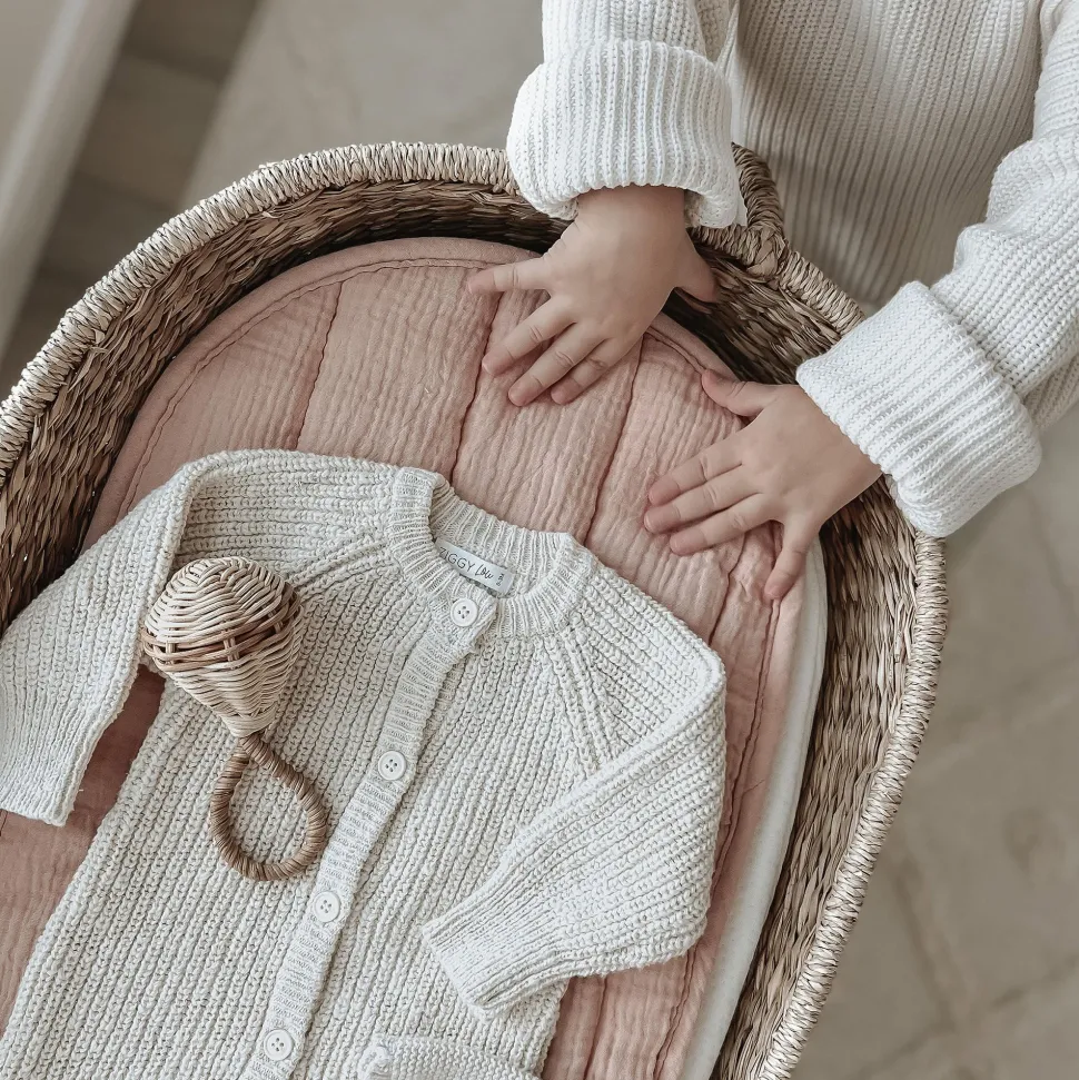 Sale Olli Ella Luxe Organic Cotton Liner - Rose