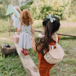 Clearance Olli Ella Mini Chari Rattan Bag - Straw