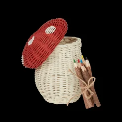 Discount Olli Ella Porcini Basket - Red