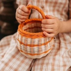 Cheap Olli Ella Rattan Berry Basket - Stripe