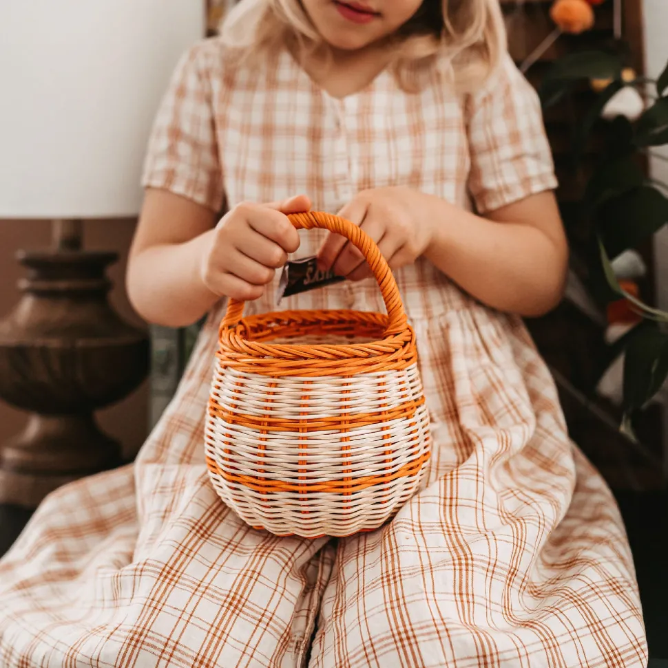 Cheap Olli Ella Rattan Berry Basket - Stripe