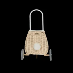 Discount Olli Ella Rattan Bunny Luggy with Lining - Pansy