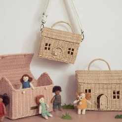 Store Olli Ella Rattan Casa Bag - Straw