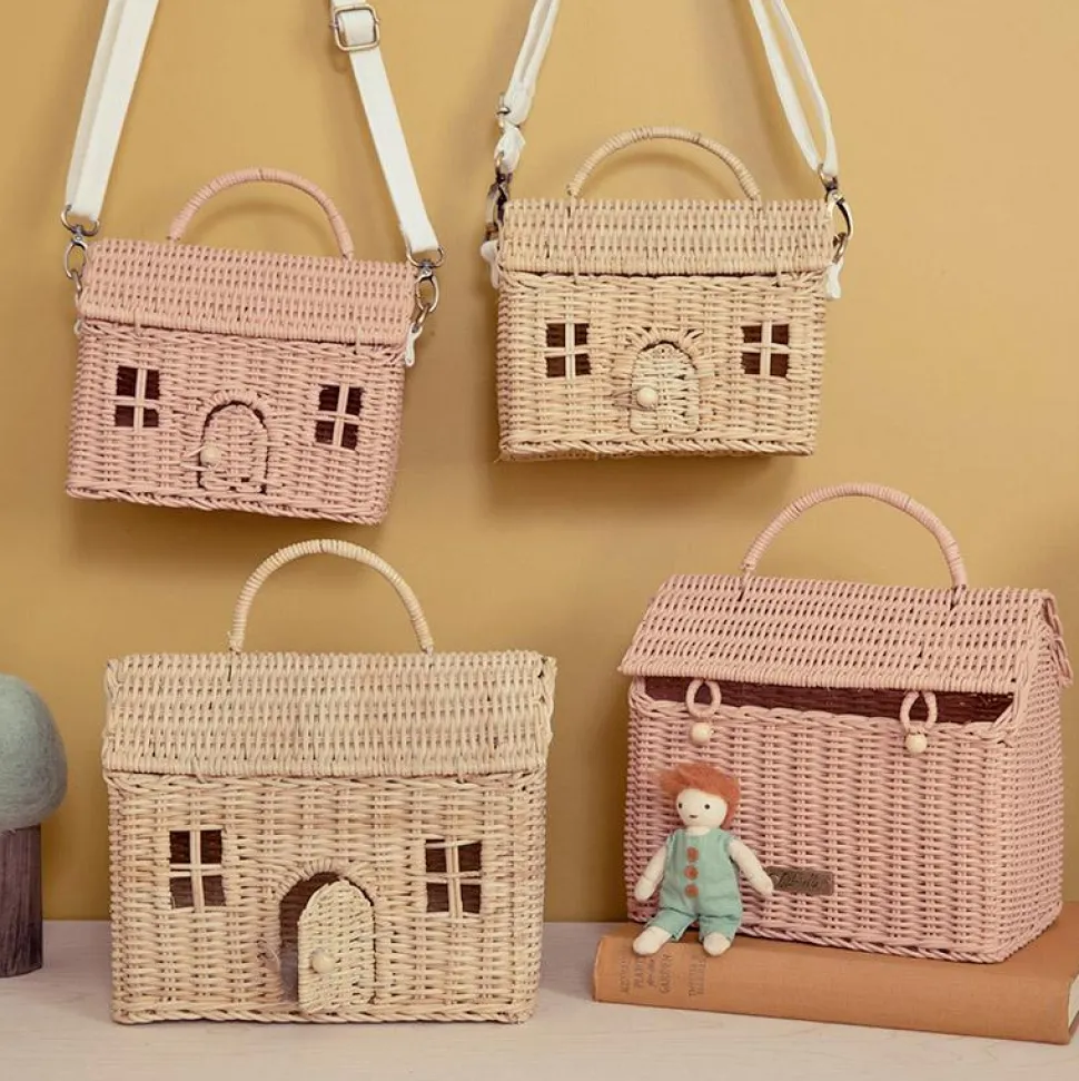 Store Olli Ella Rattan Casa Bag - Straw