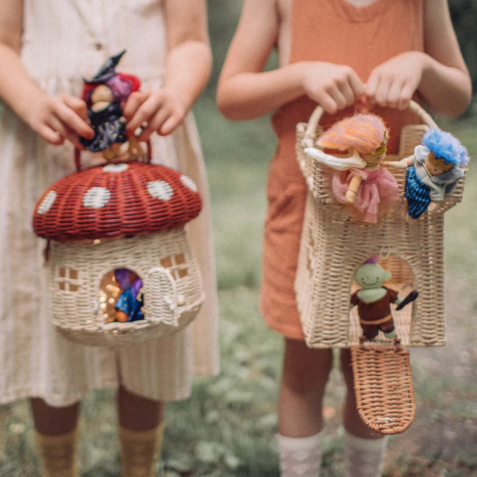 New Olli Ella Rattan Castle Bag