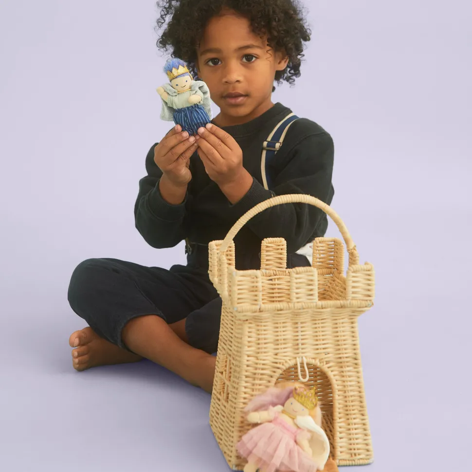 New Olli Ella Rattan Castle Bag