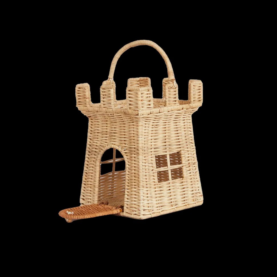 New Olli Ella Rattan Castle Bag