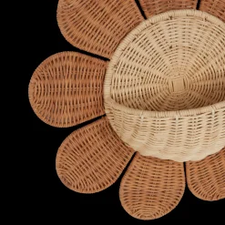 Store Olli Ella Rattan Daisy Wall Basket
