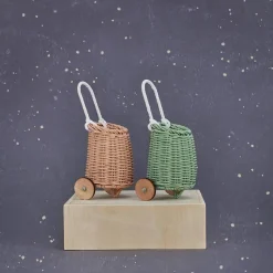 Store Olli Ella Rattan Doll Luggy - Rose