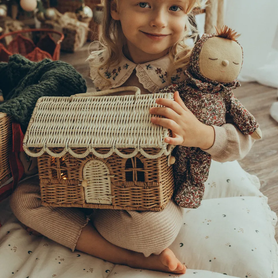 Sale Olli Ella Rattan Gingerbread Casa Clutch