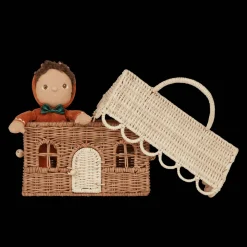 Sale Olli Ella Rattan Gingerbread Casa Clutch