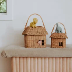 Store Olli Ella Rattan Hutch Small Basket