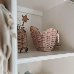 Clearance Olli Ella Rattan Lily Basket Set - Blush