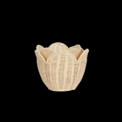 New Olli Ella Rattan Lily Basket Set - Buttercream