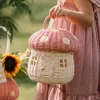 Outlet Olli Ella Rattan Mushroom Basket - Musk