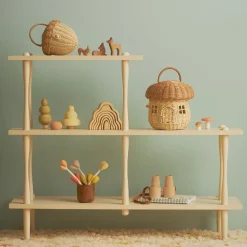 Cheap Olli Ella Rattan Mushroom Basket - Natural