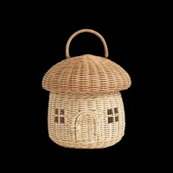 Cheap Olli Ella Rattan Mushroom Basket - Natural