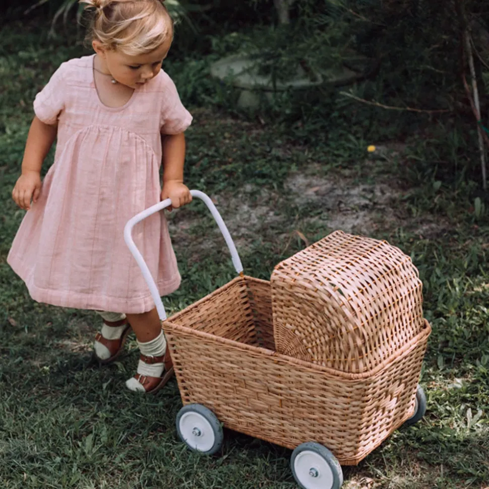 Sale Olli Ella Rattan Strolley - Natural