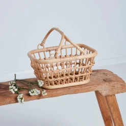 Fashion Olli Ella Rattan Tarry Basket - Wheat