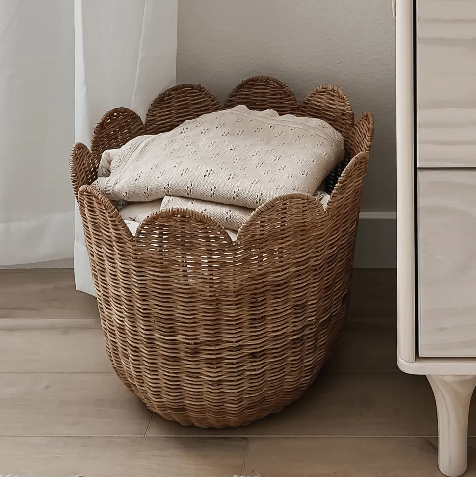 Best Olli Ella Rattan Tulip Basket - Natural
