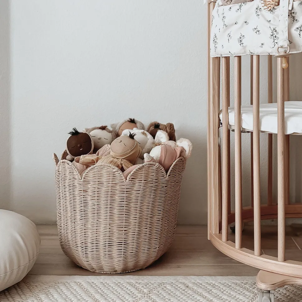 Best Sale Olli Ella Rattan Tulip Basket - Nude