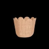 Fashion Olli Ella Rattan Tulip Basket - Seashell Pink