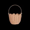 Discount Olli Ella Rattan Tulip Carry Basket - Seashell Pink