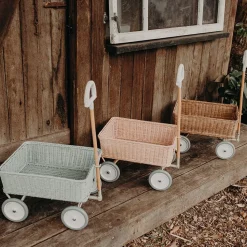 Online Olli Ella Rattan Wonder Wagon - Rose