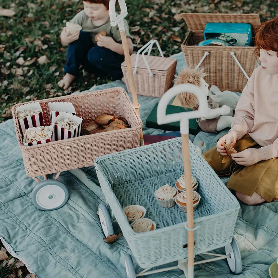 Best Sale Olli Ella Rattan Wonder Wagon - Vintage Blue