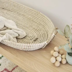 Store Olli Ella Reva Seagrass Changing Basket - Natural