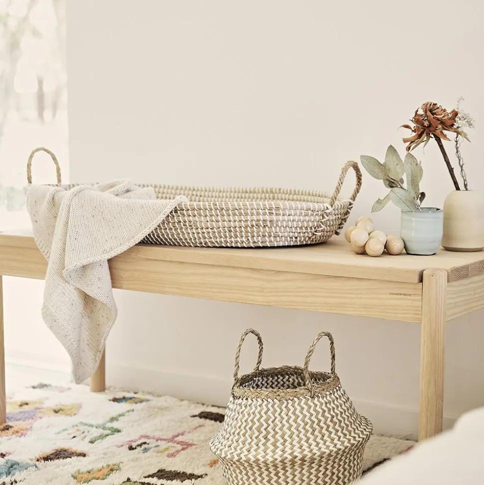 Store Olli Ella Reva Seagrass Changing Basket - Natural
