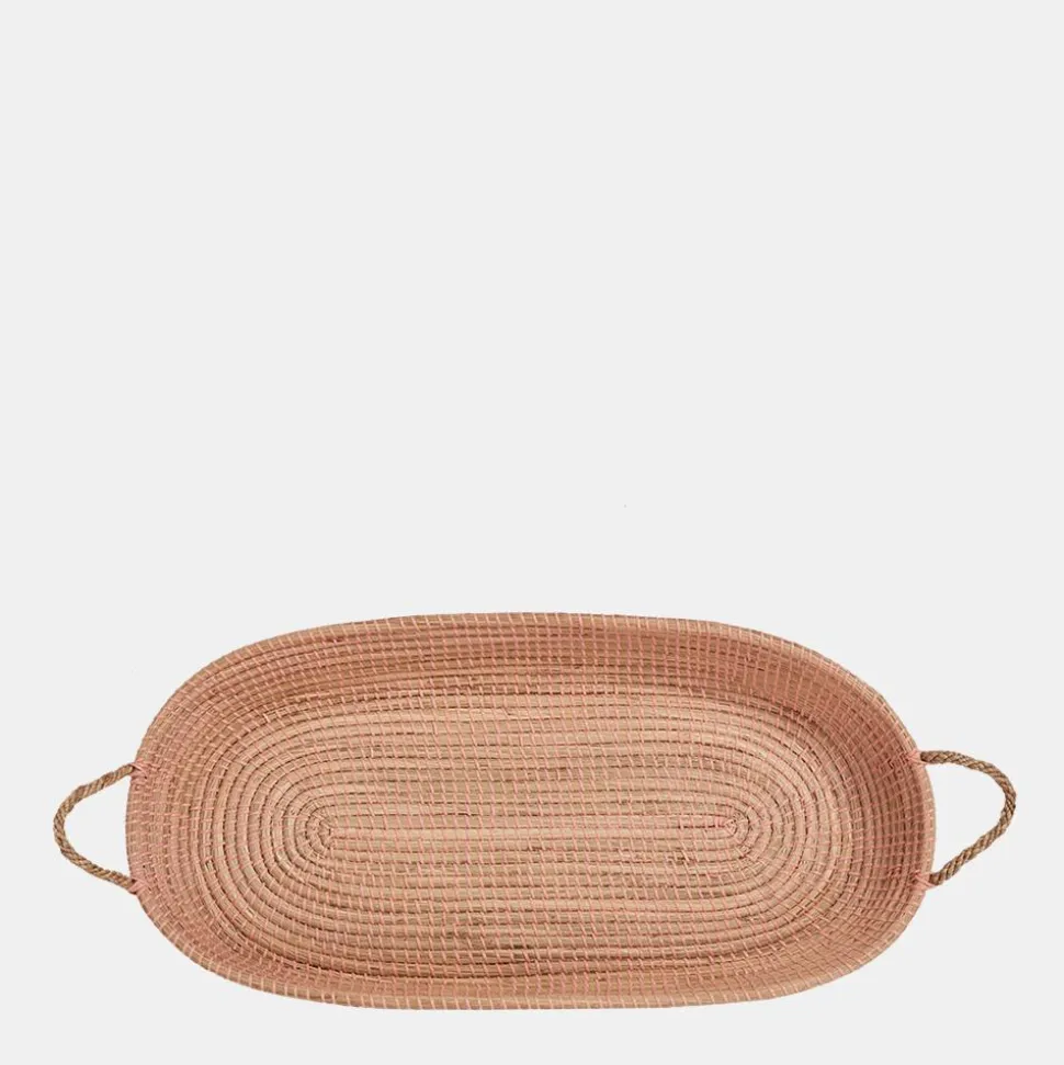 Sale Olli Ella Reva Seagrass Changing Basket - Rose