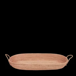 Sale Olli Ella Reva Seagrass Changing Basket - Rose