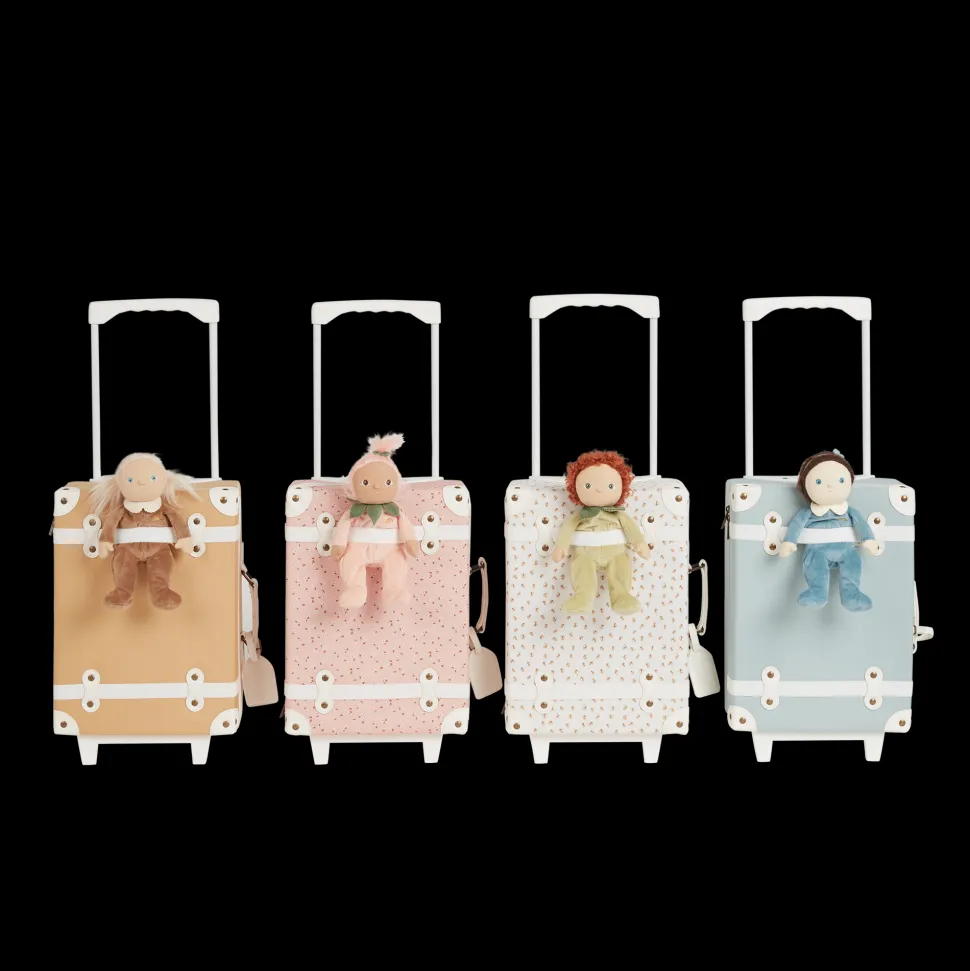 Outlet Olli Ella See-Ya Suitcase - Pink Daisies