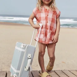 Cheap Olli Ella See-Ya Suitcase - Steel Blue