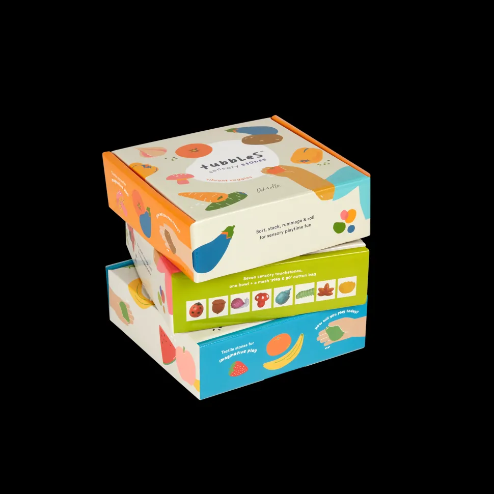 Store Olli Ella Tubbles - Sensory Stones - Garden Goodies